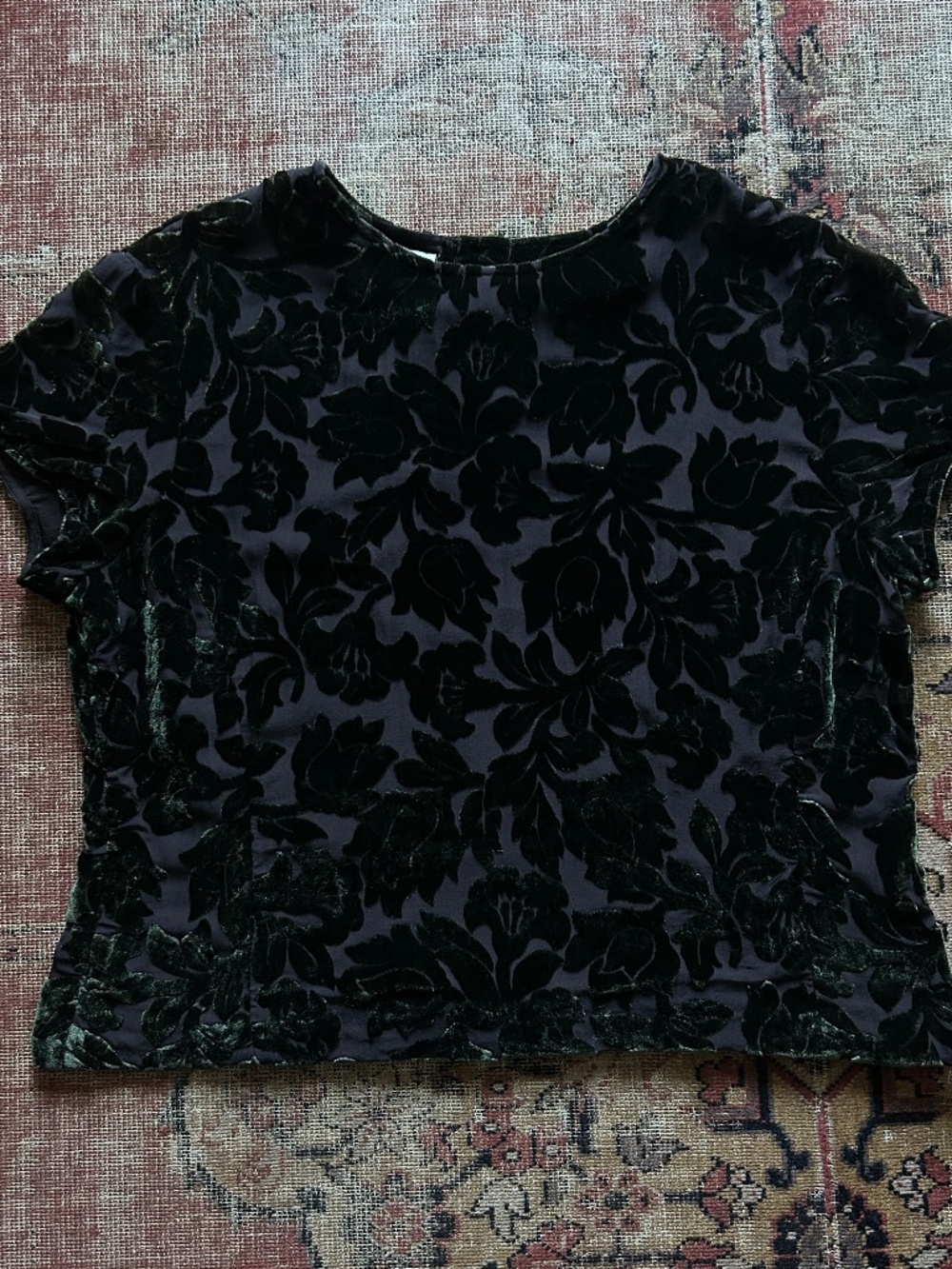 Vintage 90's Velvet Burnout Blouse